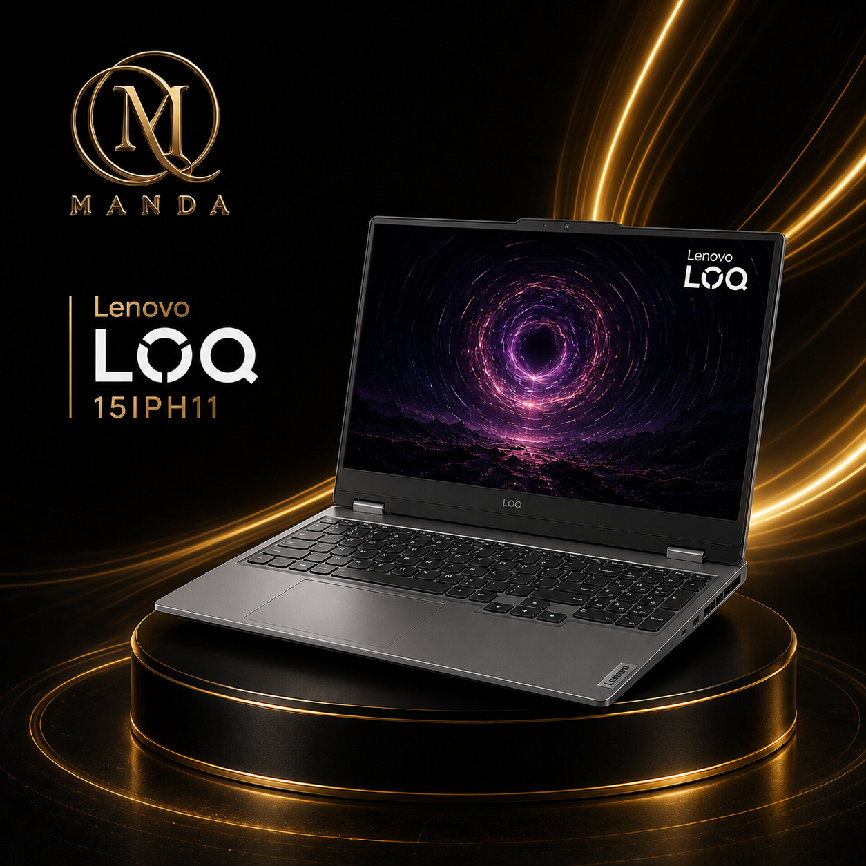 لابتوب ألعاب لينوفو LOQ 15IPH11 بمعالج Intel Core Ultra 7 356H ورام 16 جيجابايت وRTX 5060 - رمادي - الصورة 2